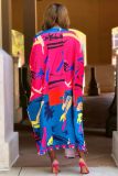 SC Print Long Sleeve Cardigan And Shorts Two Piece Set XMY-9433
