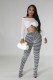 SC Knitted Striped High-waisted Micro Flared Pants OSM-4400