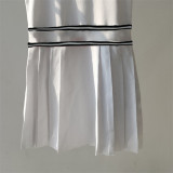 SC Pleated Sleeveless Casual Dress FNN-8712