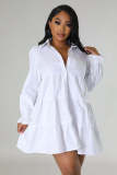 SC Fashion Denim Tops And Shirt Dress Two Piece Set GYSF-7159