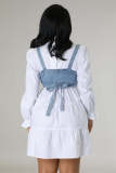 SC Fashion Denim Tops And Shirt Dress Two Piece Set GYSF-7159