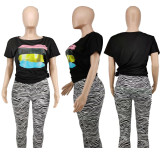 SC Fashion Printed Casual Short Sleeve T-shirt APLF-5003