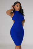 SC Sexy Ribbed Solid Color Midi Dress YD-1181