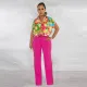 SC Print Shirts And Straight Pants Two Piece Set YF-10538