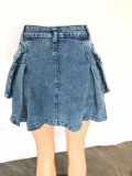 SC Casual Denim Slim Mini Skirt LX-3549