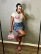 SC Casual Denim Slim Mini Skirt LX-3549