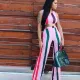 SC Print Sleeveless Tops And Straight Pant 2 Piece Set OM-1659