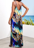 SC Fashion Print Sling Loose Maxi Dress SMR-12098