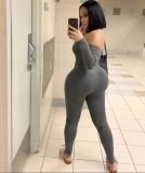 SC Sexy Off The Shoulder Full Sleeve Bodycon Jumpsuits YNB-7051