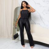 SC Solid Camisole Top Pants Casual Suit MXBF-K23ST269