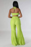 SC Casual Fashion Solid Halter Jumpsuit XHXF-8671
