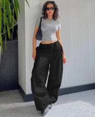 SC Fashion Solid Color Loose Casual Pants MA-Y562