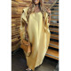 SC Solid Color Simulated Silk Maxi Dress QYXZ-9133