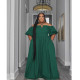 SC Plus Size Solid Color Big Swing Maxi Dress QYXZ-9131