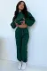 SC Solid Long Sleeve Hooded Plush Sweatshirt 2 Piece Set SSNF-211333