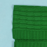 SC Solid Color Long Sleeve Long Sweater Cardigan FSXF-380