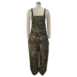 SC Hip Hop Loose Camouflage Overalls Jumpsuit AIL-248