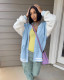 SC Color Blocking Long Sleeve Knits Jacket Coats TR-1276