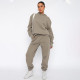 SC Solid Color Hooded Sweatshirts Two Piece Pants Set SSNF-211337