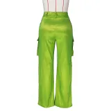 SC Solid Color Multi-Pocket Casual Pants ZSD-0617