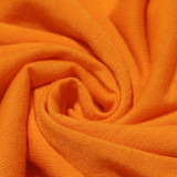 SC Solid Color Short Sleeve Irregular Dress HNIF-TK001