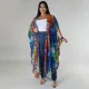SC Chiffon Print Fashion Shawl Cardigan NNWF-7882