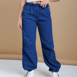 SC Casual Elastic Strap Loose Jeans CH-23082