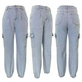 SC Casual Multi-Pocket Slim Jeans CH-23083
