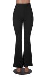 SC Fahion Solid Color Micro Flare Pants MZ-2806