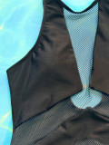 SC Mesh Patchwork One Piece Swimsuit CSYZ-285