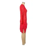 SC Hot Drilling Sexy Mesh Hollow Out Bodycon Dress AIL-230