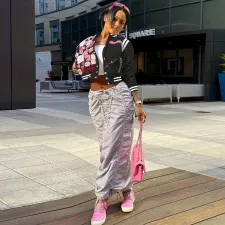 SC Fashion Print Cardigan Baseball Jacket Coat FSXF-529