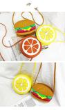 SC Cute Orange Burger Shoulder Crossbody Cartoon Bag HCFB-AL590645184037