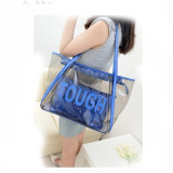 SC Pvc Transparent Jelly Tote Mother Daughter Bag HCFB-TOU