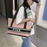 SC PINK Letter Print Fitness Sports Shoulder Travel Bag HCFB-20807