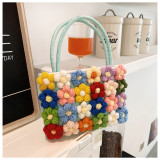 SC Hand-Woven Floral Shoulder Handbag Crossbody Bag HCFB-276037