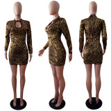 SC Sexy Sequin Slim Long Sleeve Mini Dress LSL-6044