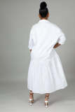 SC Fashion Solid Loose Irregular Shirt Dress WSM-5346