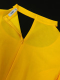 SC Plus Size Fashion Flare Sleeve Pleated Maxi Dress GKEN-030532