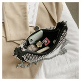 SC Chain Bright Diamond Bandbag Crossbody Bag HCFB-285006