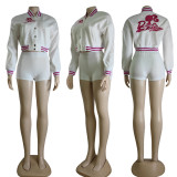 SC Tweed Embroidered Long Sleeve Jacket Coat GYSF-2904