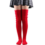 SC Solid Color Long Stocking XQDF-751