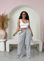 SC Hip Hop Sport Back Tie Two Wear Loose Casual Pants BLX-63008