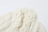SC Knit Fringe Cardigan Coat XEF-34646