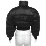 SC Standing Collar Short Cotton-padded Clothes Jacket XEF-33831