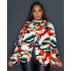 SC Fashion Tie Button Printed Bat Sleeve Cardigan Top ASL-6701