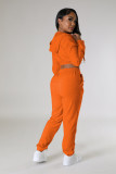 SC Velvet Solid Color Hooded Two Piece Pants Set YD-8782-B12