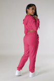 SC Velvet Solid Color Hooded Two Piece Pants Set YD-8782-B12