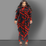 SC Plus Size Long Sleeve Long Cardigan And Pants Two Piece Set GDAM-218313