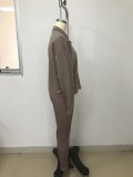 SC Long Sleeve Solid Sweatshirt And Pants Two Piece Set LSD-1652
